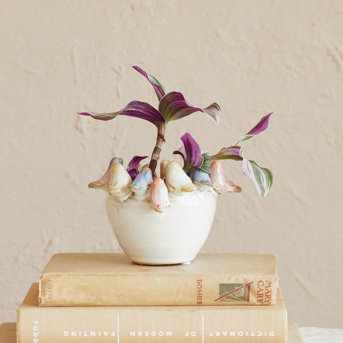 Birds Stoneware Planter  - The New York Public Library Shop