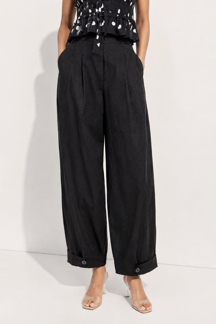 High waist balloon trousers