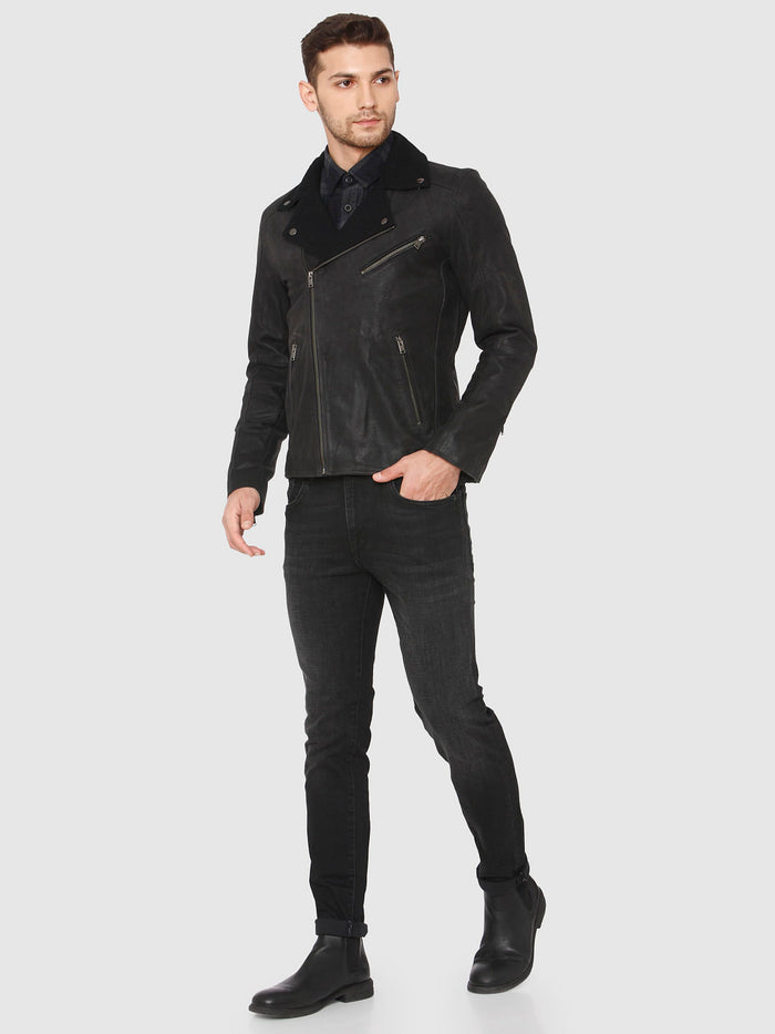 Black Biker Jacket