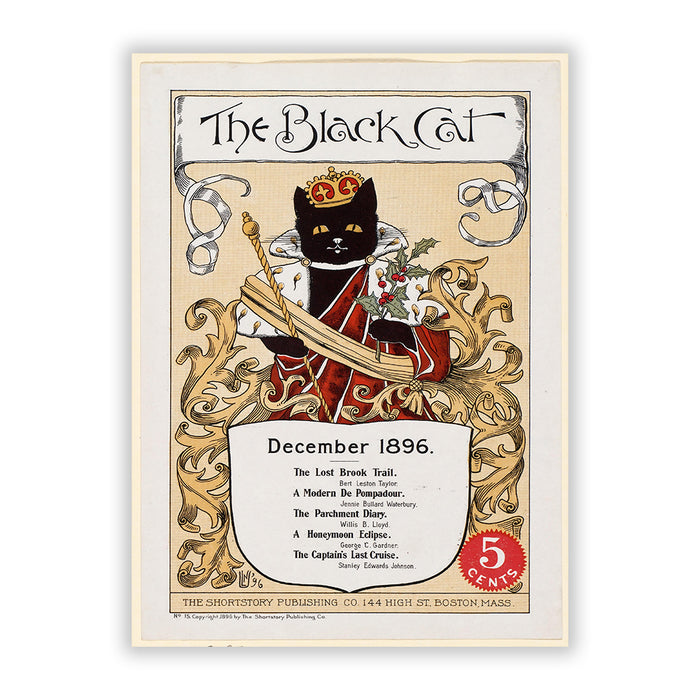 Black Cat Holiday Card Set