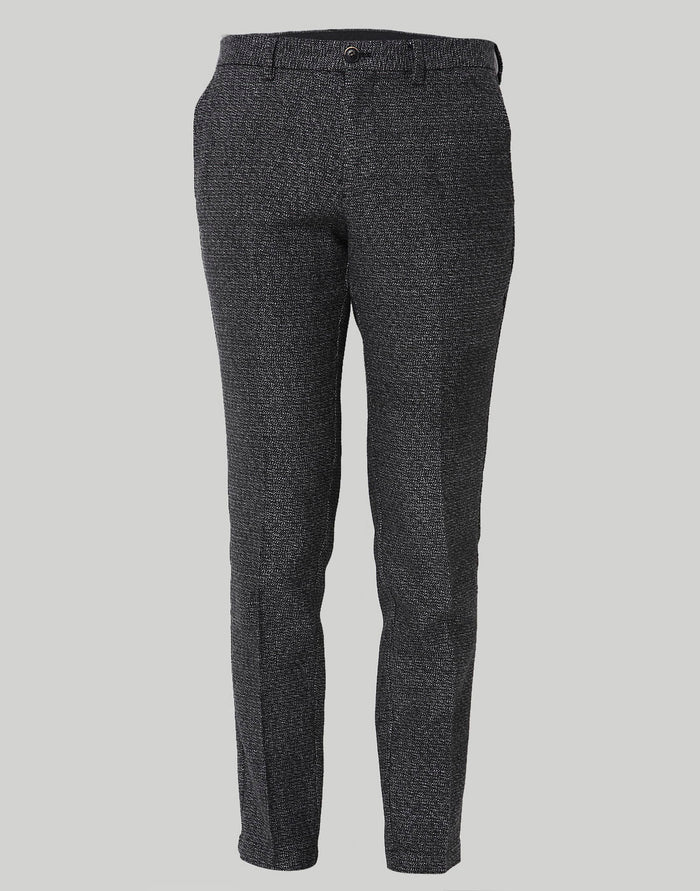 Black Check Formal Trousers