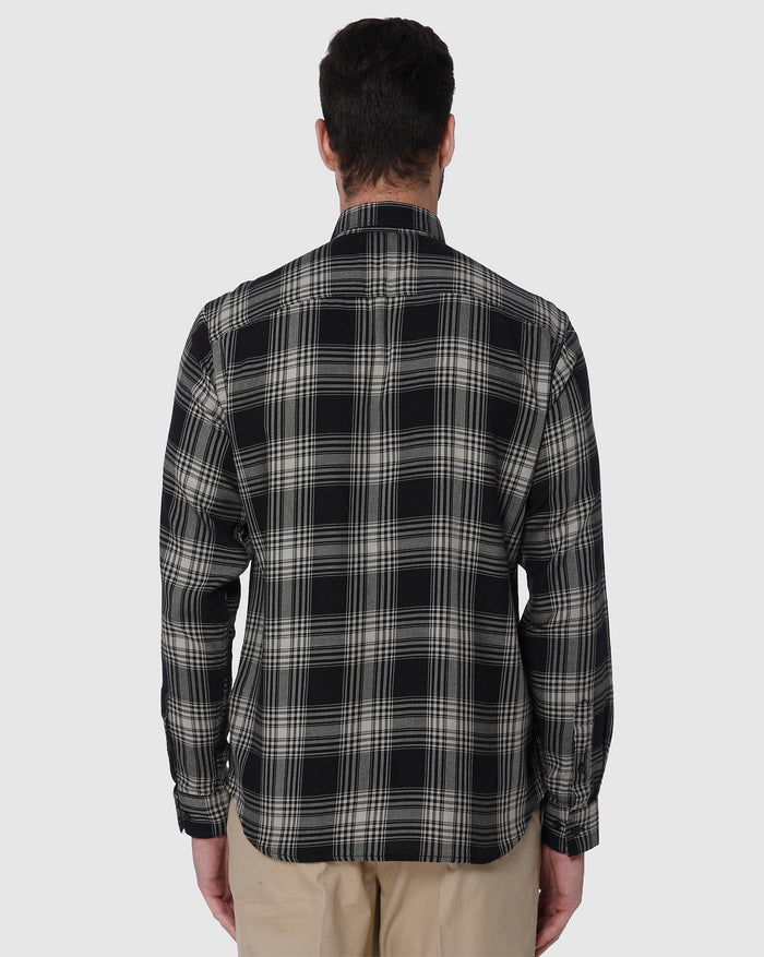 Black Check Full Sleeves Shirt