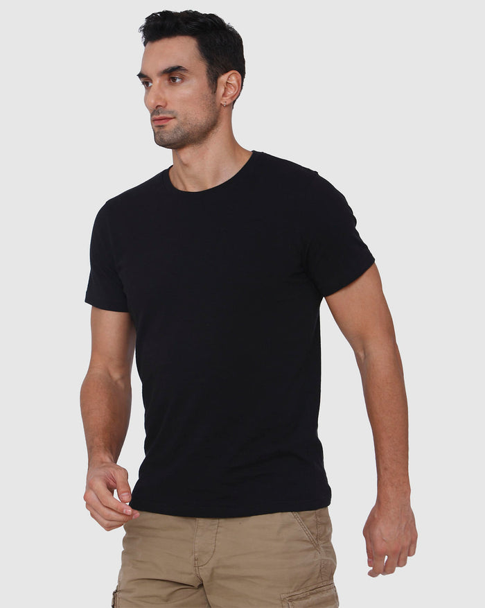 Black Crew Neck T-Shirt