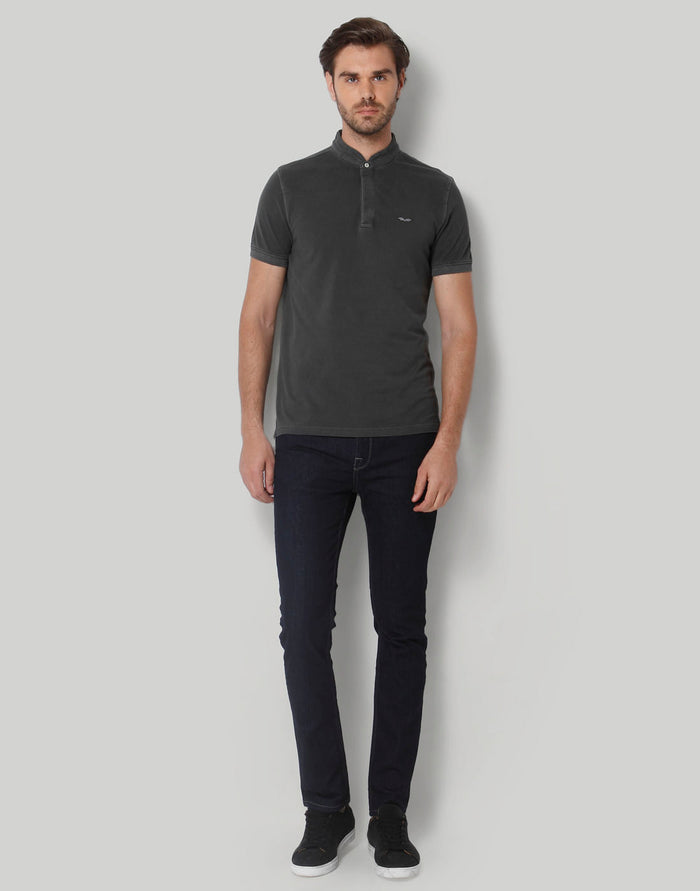 Black Henley T-Shirt