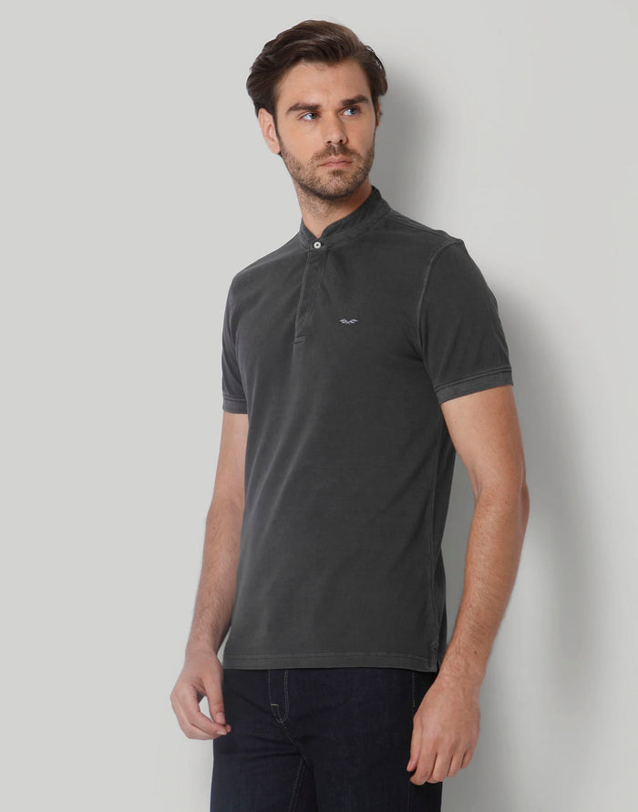 Black Henley T-Shirt