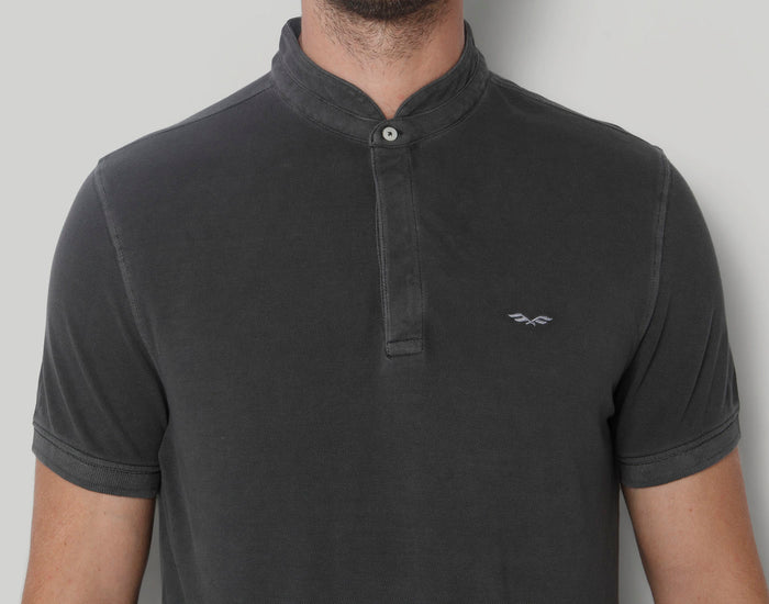 Black Henley T-Shirt