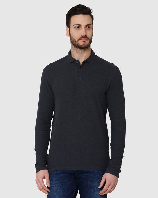 Black Polo Neck T-Shirt