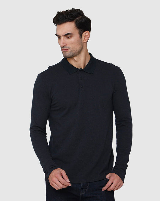 Black Polo Neck T-Shirt