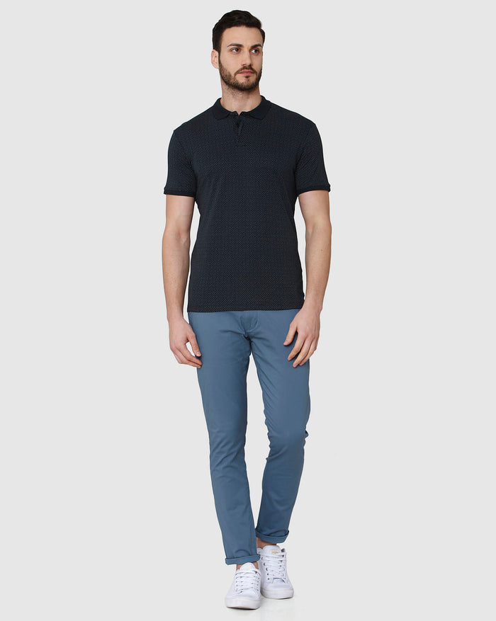 Black Polo Neck T-Shirt
