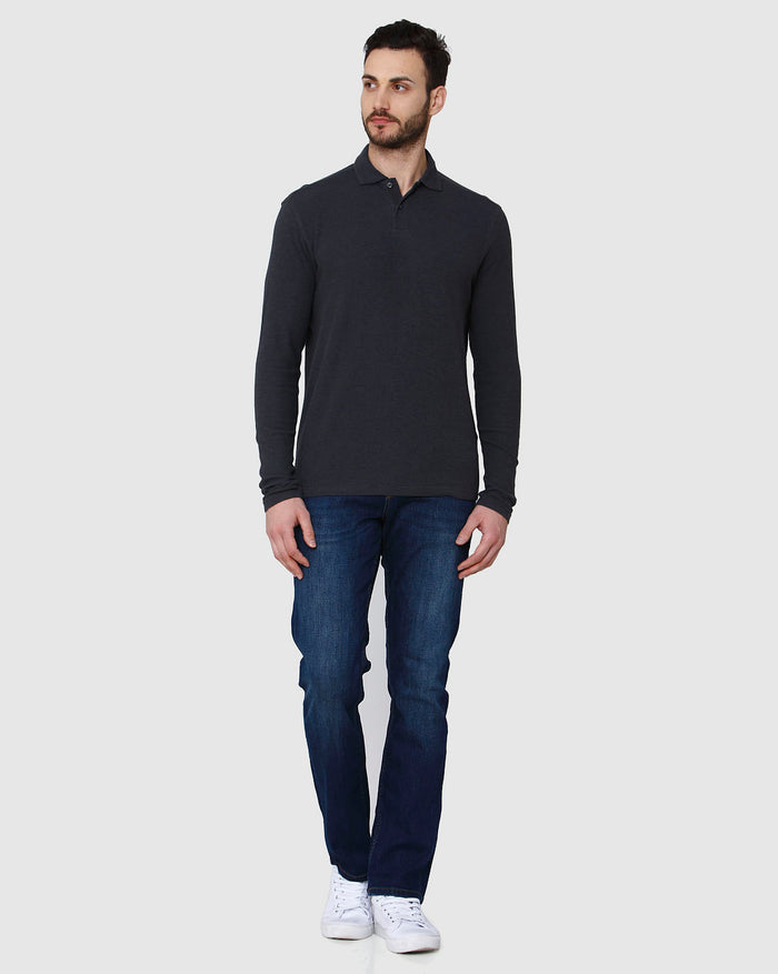 Black Polo Neck T-Shirt