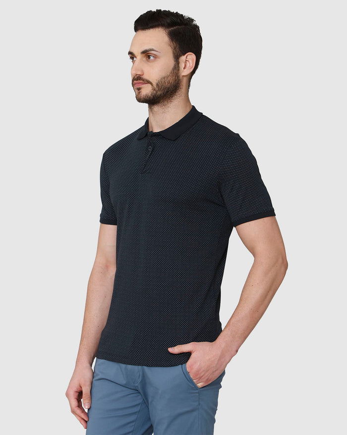 Black Polo Neck T-Shirt