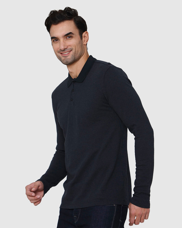 Black Polo Neck T-Shirt