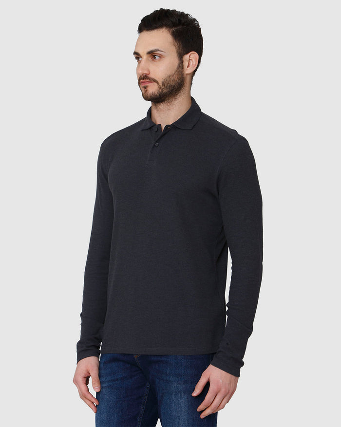 Black Polo Neck T-Shirt