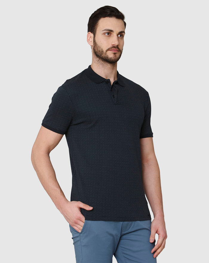 Black Polo Neck T-Shirt