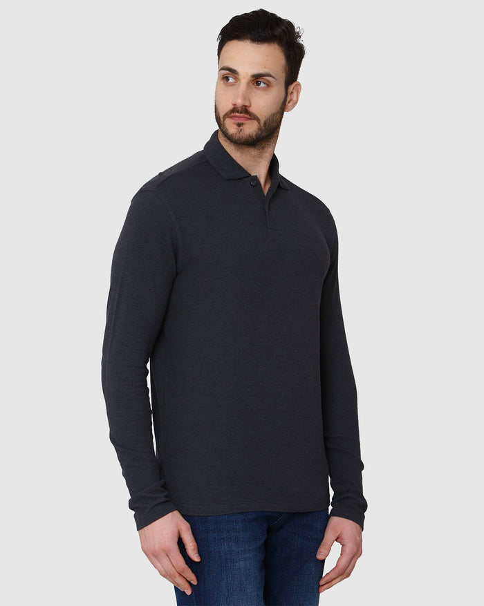 Black Polo Neck T-Shirt