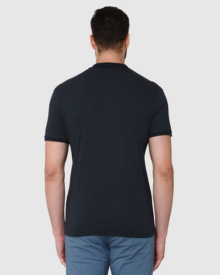Black Polo Neck T-Shirt
