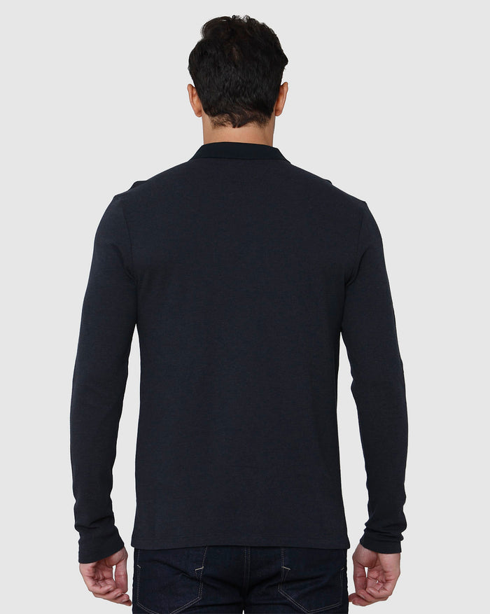 Black Polo Neck T-Shirt