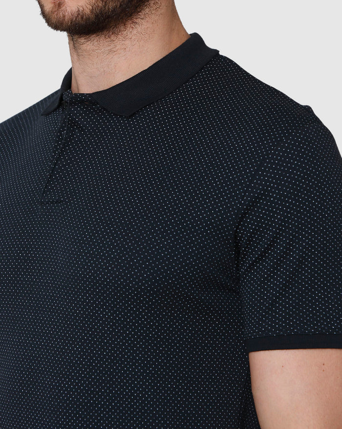 Black Polo Neck T-Shirt