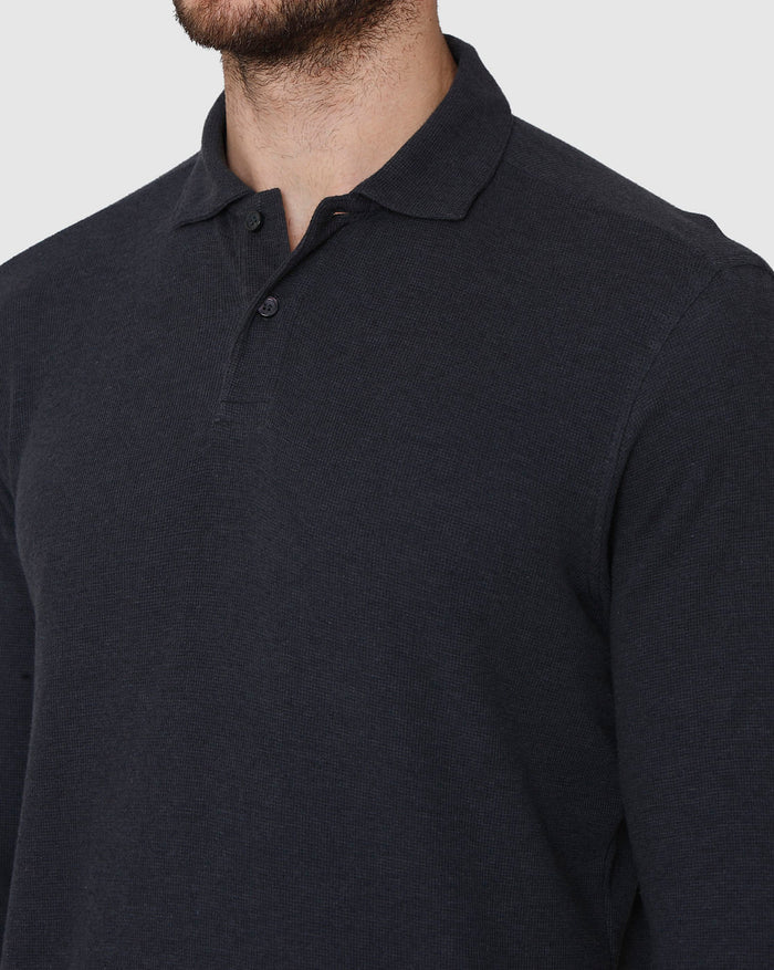 Black Polo Neck T-Shirt