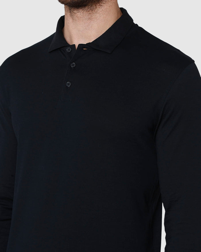 Black Polo Neck T-Shirt