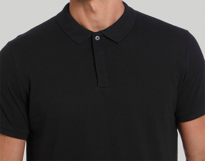 Black Polo Neck T-Shirt
