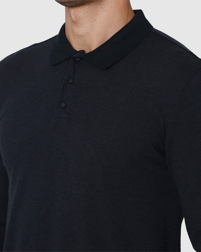 Black Polo Neck T-Shirt