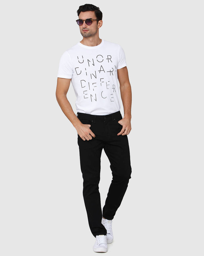 Black Straight Fit Jeans