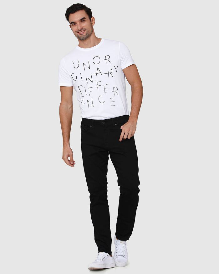 Black Straight Fit Jeans
