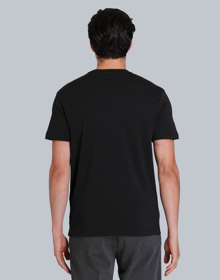 Black Striped Crew Neck T-Shirt
