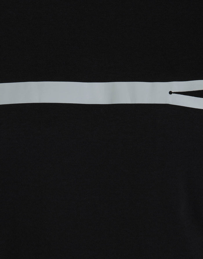 Black Striped Crew Neck T-Shirt