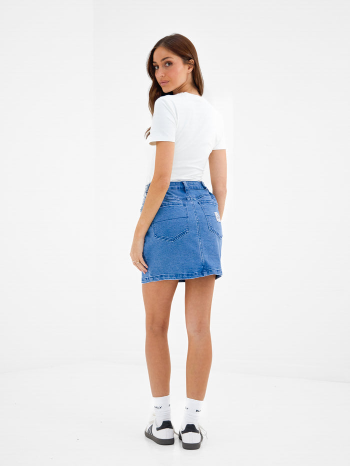 Blakely Denim Skirt - Classic Blue