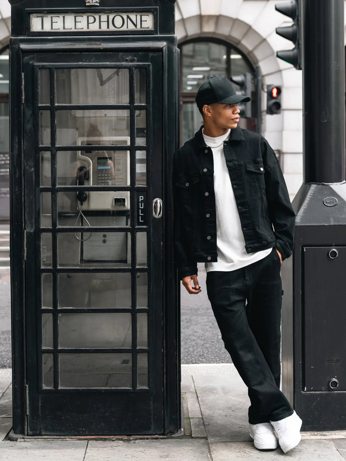 Blakely Denim Trucker Jacket - Black