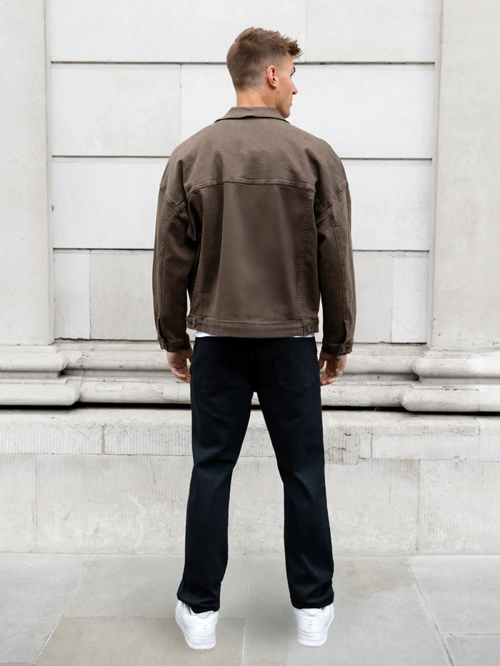 Blakely Denim Trucker Jacket - Brown