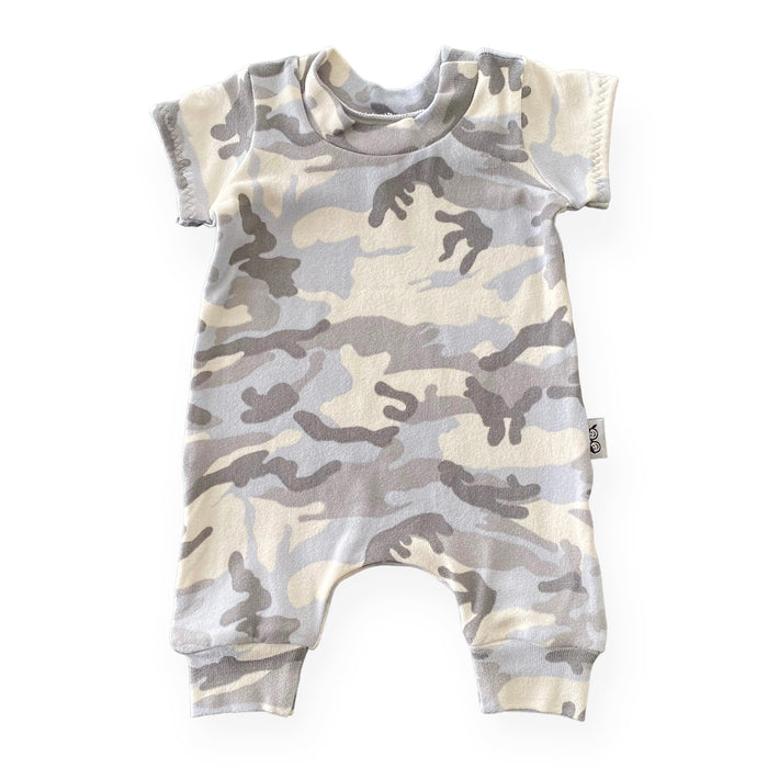 Blue Camo Harem Romper