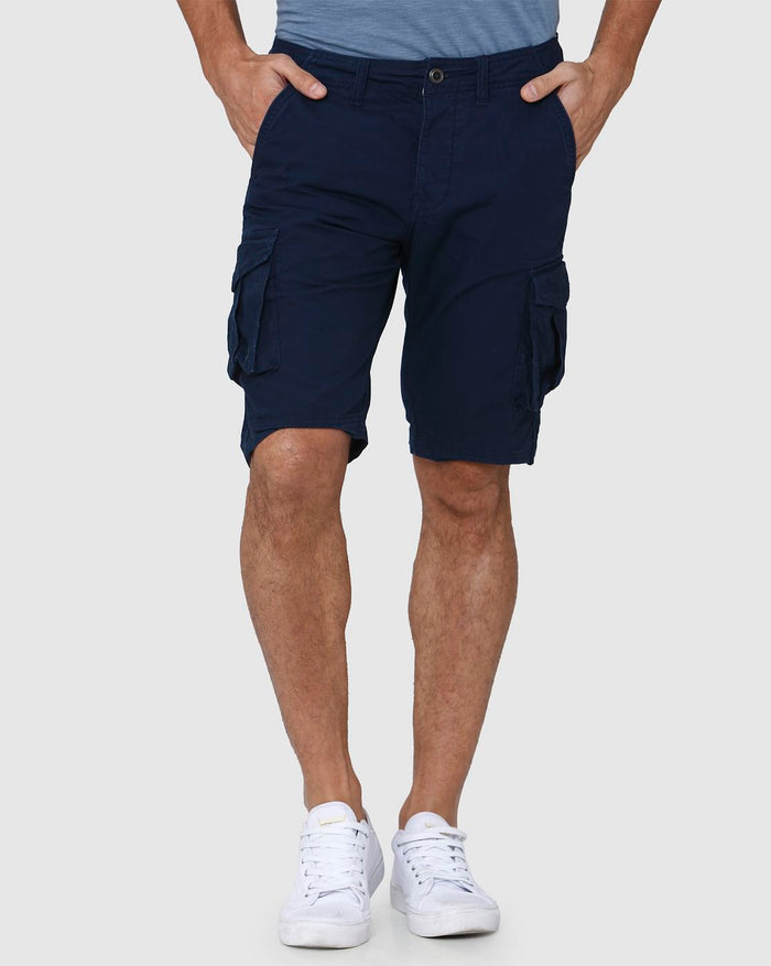 Blue Cargo Shorts