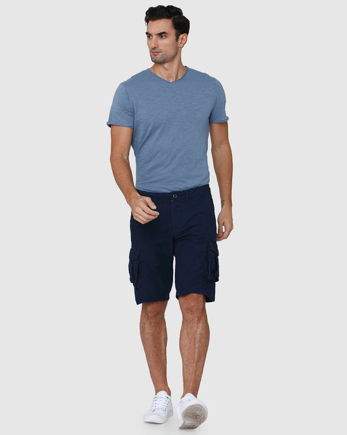 Blue Cargo Shorts