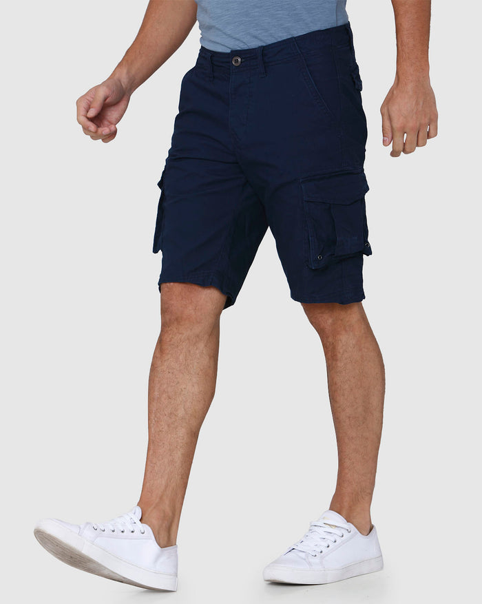 Blue Cargo Shorts