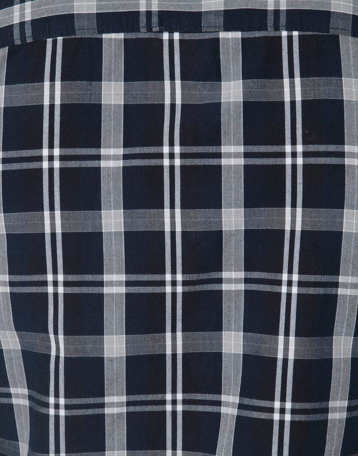 Blue Check Full Sleeves Shirt