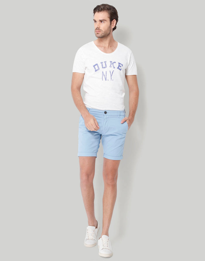 Blue Chino Shorts