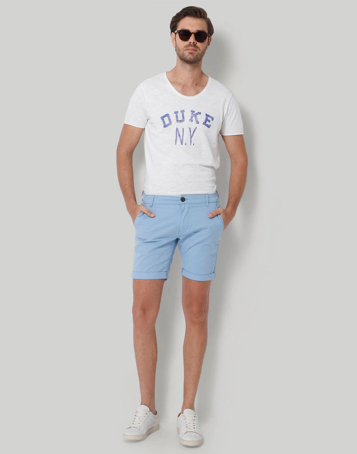Blue Chino Shorts