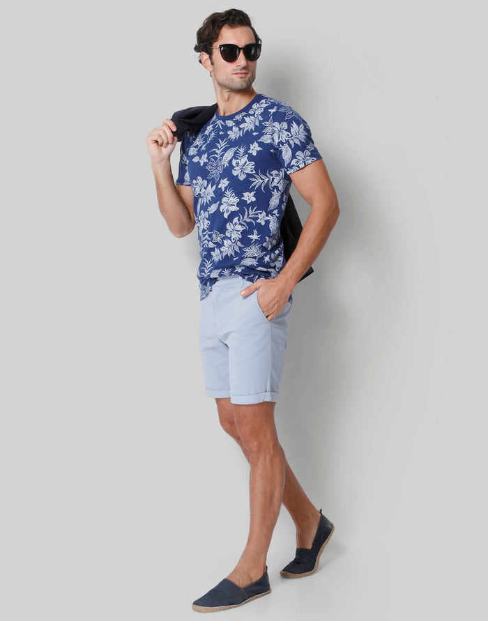 Blue Chino Shorts