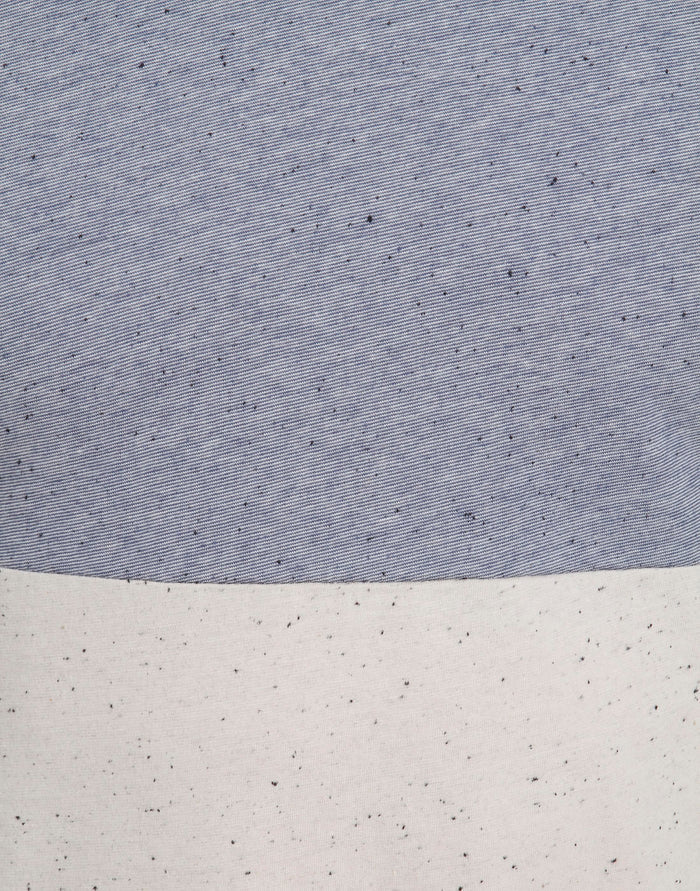 Blue Colourblocked Crew Neck T-Shirt