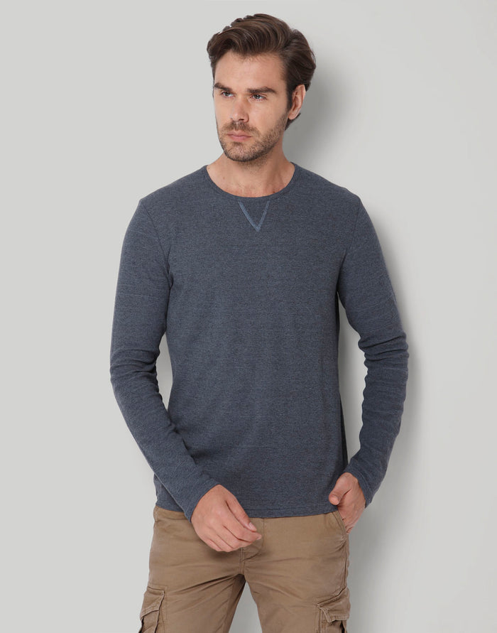 Blue Crew Neck T-Shirt