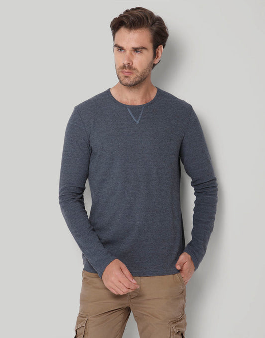 Blue Crew Neck T-Shirt