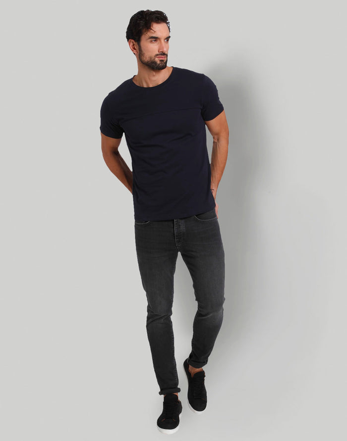 Blue Crew Neck T-Shirt