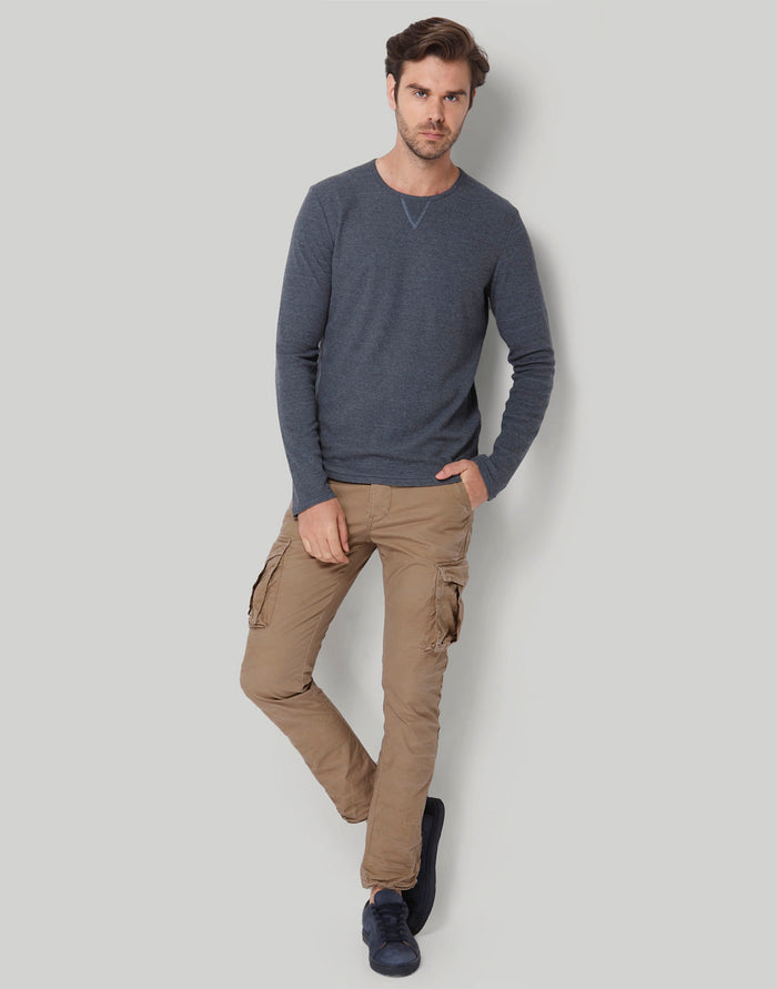 Blue Crew Neck T-Shirt