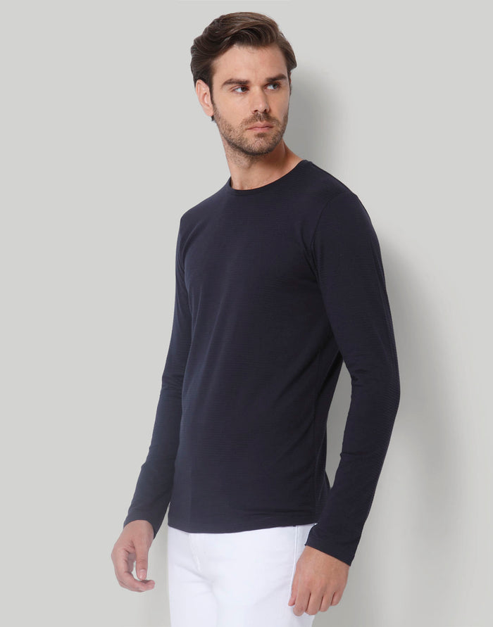Blue Crew Neck T-Shirt