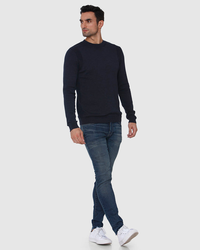 Blue Crew Neck T-Shirt