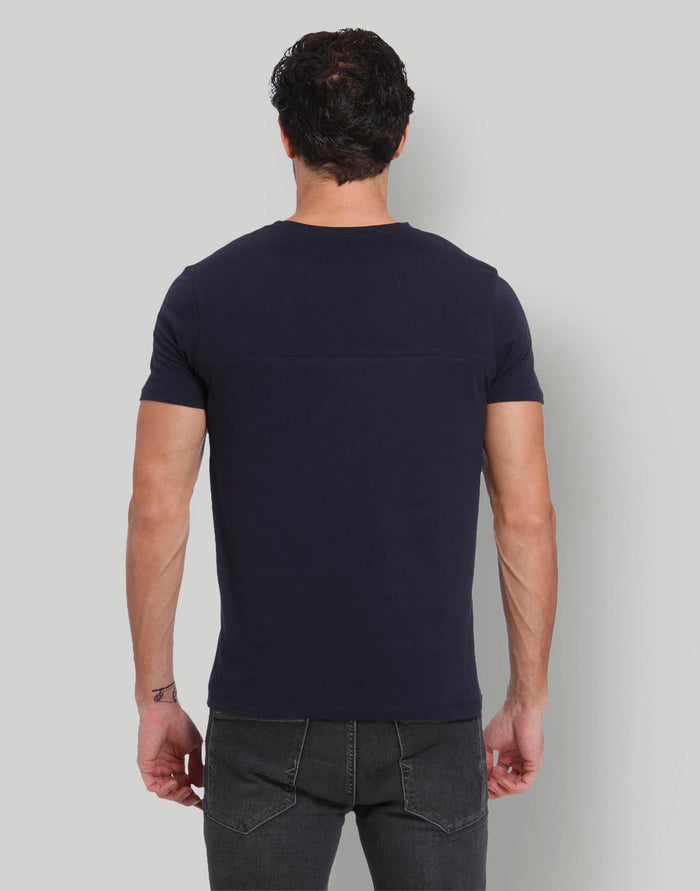 Blue Crew Neck T-Shirt