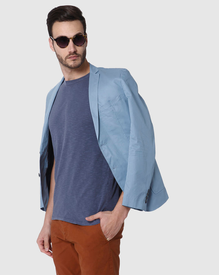 Blue Crew Neck T-Shirt
